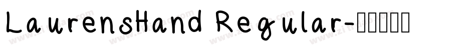 LaurensHand Regular字体转换